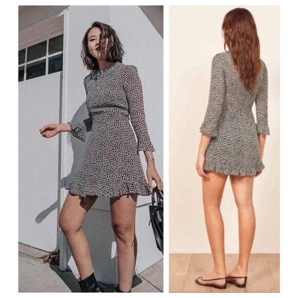 Reformation Stevie Floral Dress SIze 2 - Picture 7 of 8